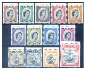 Grenade. Definitive. Elizabeth II and sailboat 1953-1959.