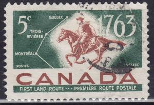 Canada 413 French-Canadian Pony Express 5¢ 1963