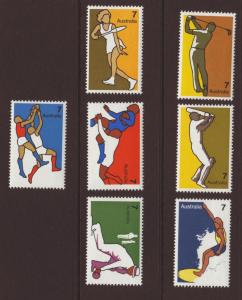 Australia 1974 #590-596 7c Sports Set of 7 MNH.
