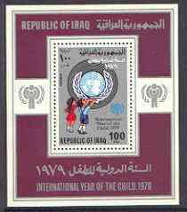 Iraq 1979 Int Year of the Child perf m/sheet unmounted mi...