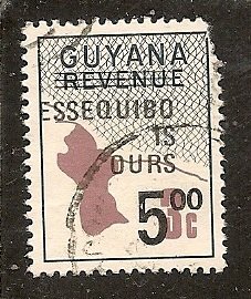 Guyana  Scott 534  Overprint   Used