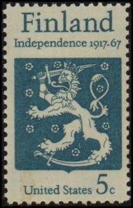 United States 1334 - Mint-NH - 5c Finland Independence (1967)