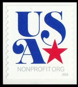US 5061 Patriotic USA Nonprofit 5c coil single (1 stamp) MNH 2016