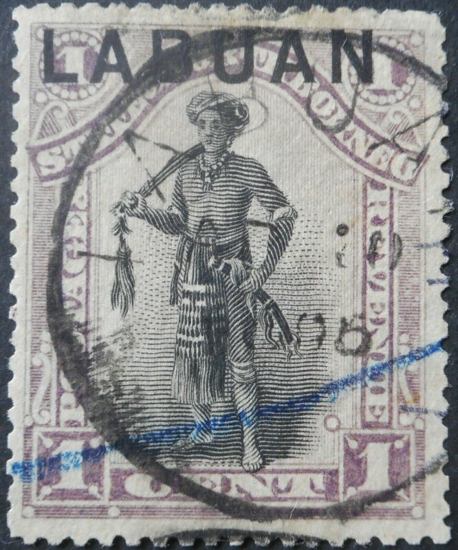 Labuan 1894 One Cent SG 62 used