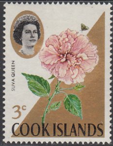 Cook Islands 1967-69 MH Sc #203 3c Suva queen