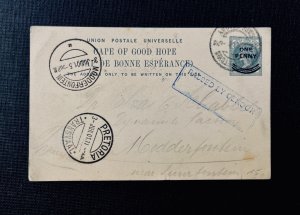 1911 British Cape of Good Hope Cover to Modderfontein Transvaal