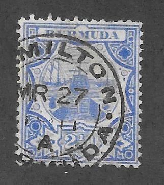 Bermuda Scott #38 Used  2 1/2p Dry Dock 2017 CV $9.50