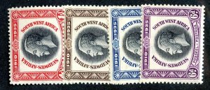 1935 South West Africa  Sc # 121/24 mnh** cv. $30 ( 493 JUB )