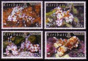 Kiribati WWF Harlequin Shrimp 4v SG#746/49 SC#875-78 MI#983-86