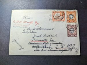 1939 British KUT Cover Lushoto Tanganyika to Chemnitz Germany