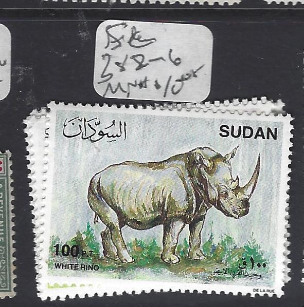 SUDAN  (PP0410B)  RHINCEROUS SC   282-6   MNH