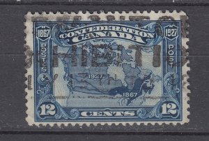 J29889, 1927 canada used #145 map