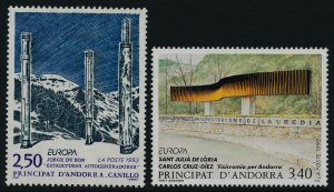 Andorra Fr 425-6 MNH EUROPA, Sculptures