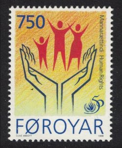 Faroe Is. Universal Declaration of Human Rights 1998 MNH SG#348