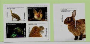 GRENADA Sc 3233-4 NH S/S+M/S of 2017 - WILD ANIMALS