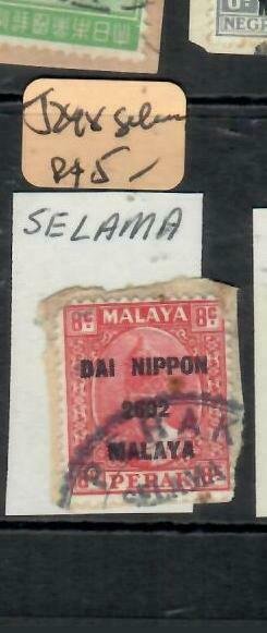 MALAYA JAPANESE OCCUPATION PERAK (P2508B) 8C DN SG J248 SELAMA   VFU