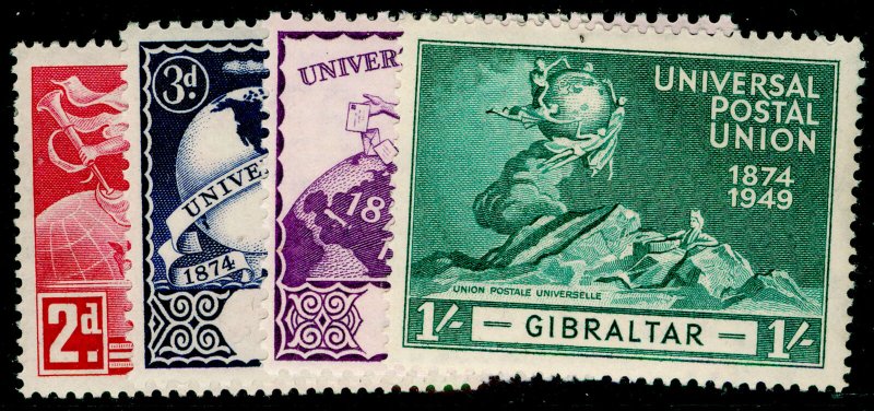 GIBRALTAR SG136-139, COMPLETE SET, VLH MINT. UPU