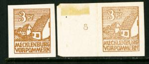 Mecklenburg Stamps Michel 29XA-XB XF OG NH 275 Euros