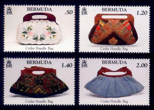 Bermuda Sc# 1144-7 MNH Cedar Handle Bags