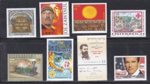 Austria # 1954-1961, Complete sets, LH, 1/3 Cat.