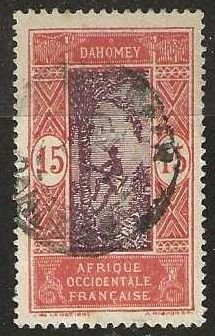 Dahomey 50, used. 1917. (D281)
