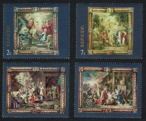 Malta Rubens Flemish Tapestries 4v 1977 MNH SC#522-525 SG#576-579