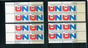 1419 United Nations, MNH PB/4 set/4 (#32317)