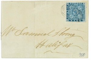 P2856 - NEW SCOTIA, SG. NR., 2 FROM NEWPORT TO HALIFAX, 1852 4 MARGINS-