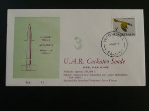 space sonde Cockatoo 3 measure of moon radiation cover 1971 Australia 94151