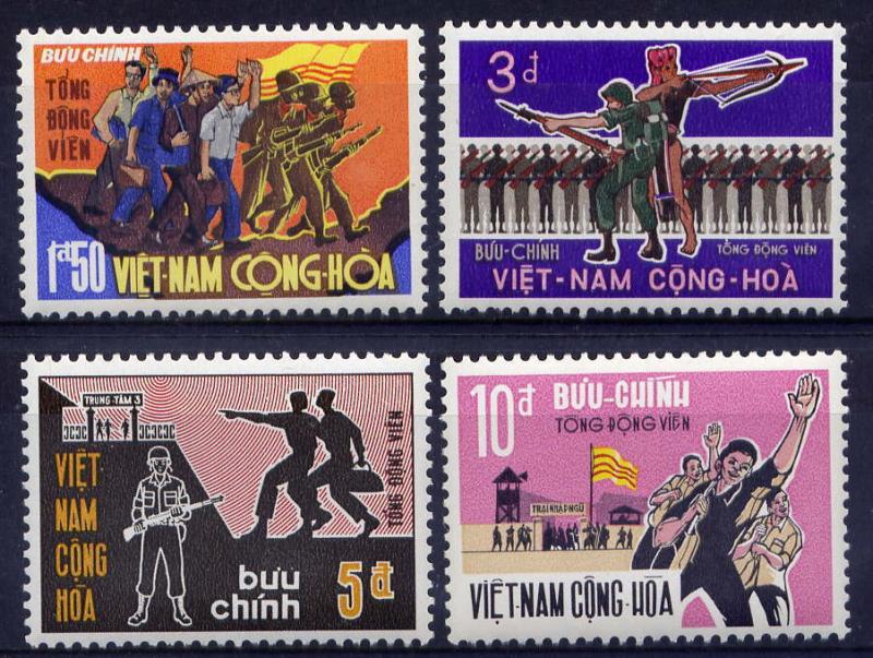 VIETNAM, SOUTH Sc#358-61 1969 Civilians Becoming Soldiers MNH