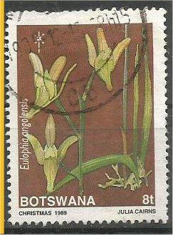 BOTSWANA, 1989, used 8t, Orchids, Scott 464