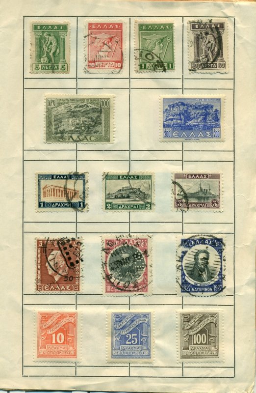 Greece Collection  52 stamps M & U SEE NOTE**