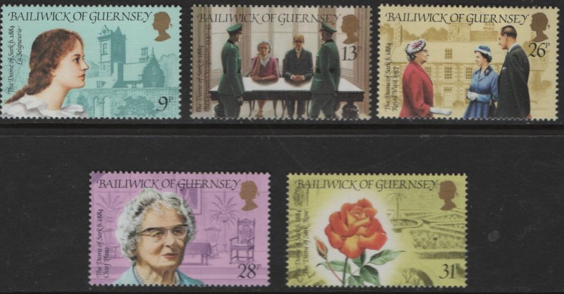 GUERNSEY,274-278,MNH,Dame of Sark