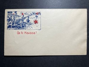 Mint USA Postal Stationery Envelope Patriotic On to Hispaniola Cannon