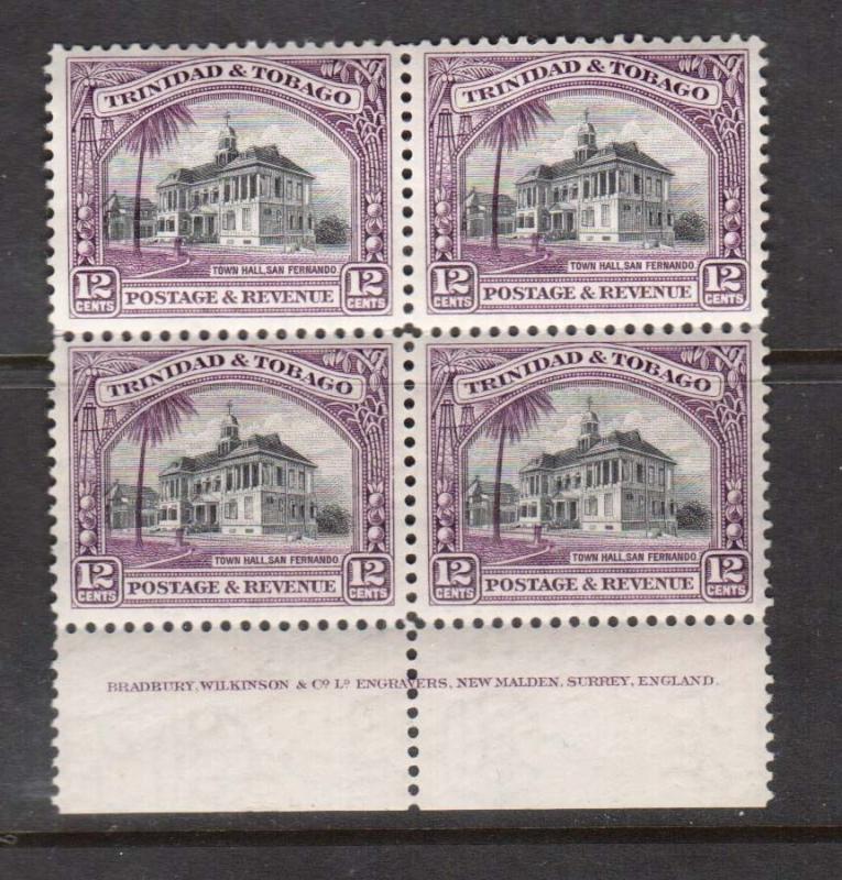 Trinidad & Tobago #39 VF/NH Imprint Block