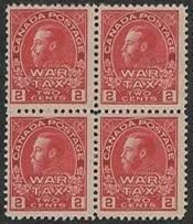 CAN SC #MR2 MNG B4 1915 2c War Tax Stamp CV $110.00 (if MH, this MNG)