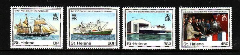 St Helena-Sc#535-8-unused NH set-Ships-1990-