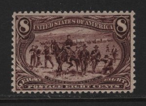 289 VF OG mint never hinged with nice color cv $ 425 ! see pic !