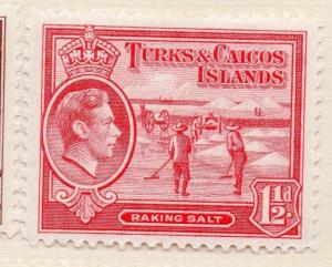 Turks & Caicos Islands 1938 Early Issue Fine Mint Hinged 1.5d. 170236