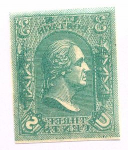 Scott #79-E8a - 3c Blue Green - Loewenberg Decalcomania