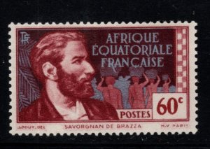 French Equatorial Africa Scott 50 MH* with RF