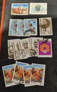 India 7 Photos Huge Lot Of Stamps 1960s'-1990s'. #655