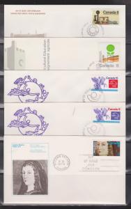 10 CANADA FDCs Assorted Cachets - Lot # 2