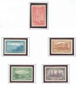 Canada #241-245 Unused Single (Complete Set)