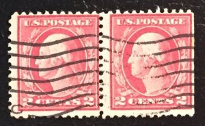 US #499 Type A140 ?? pair used