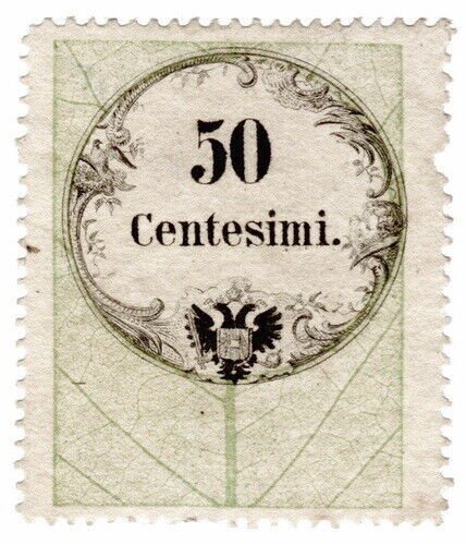 (I.B) Austria/Hungary Revenue : Stempelmarke 50c (Lombardy-Venetia)