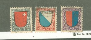 Switzerland #B15-B17 Used Single (Complete Set)