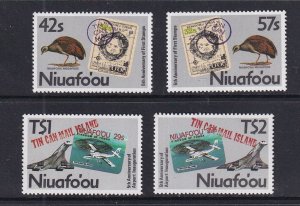 Tonga Niuafo'ou #94-97 MNH 1988  first postage stamps tin can mail island