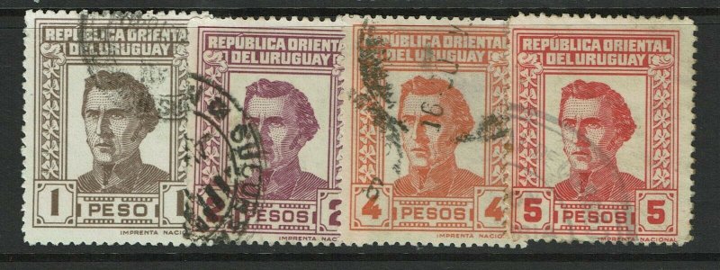 Uruguay SC# 501 - 504 Used - S11952