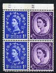 Booklet Pane - Great Britain 1960-67 Wilding 1d/3d Crowns...